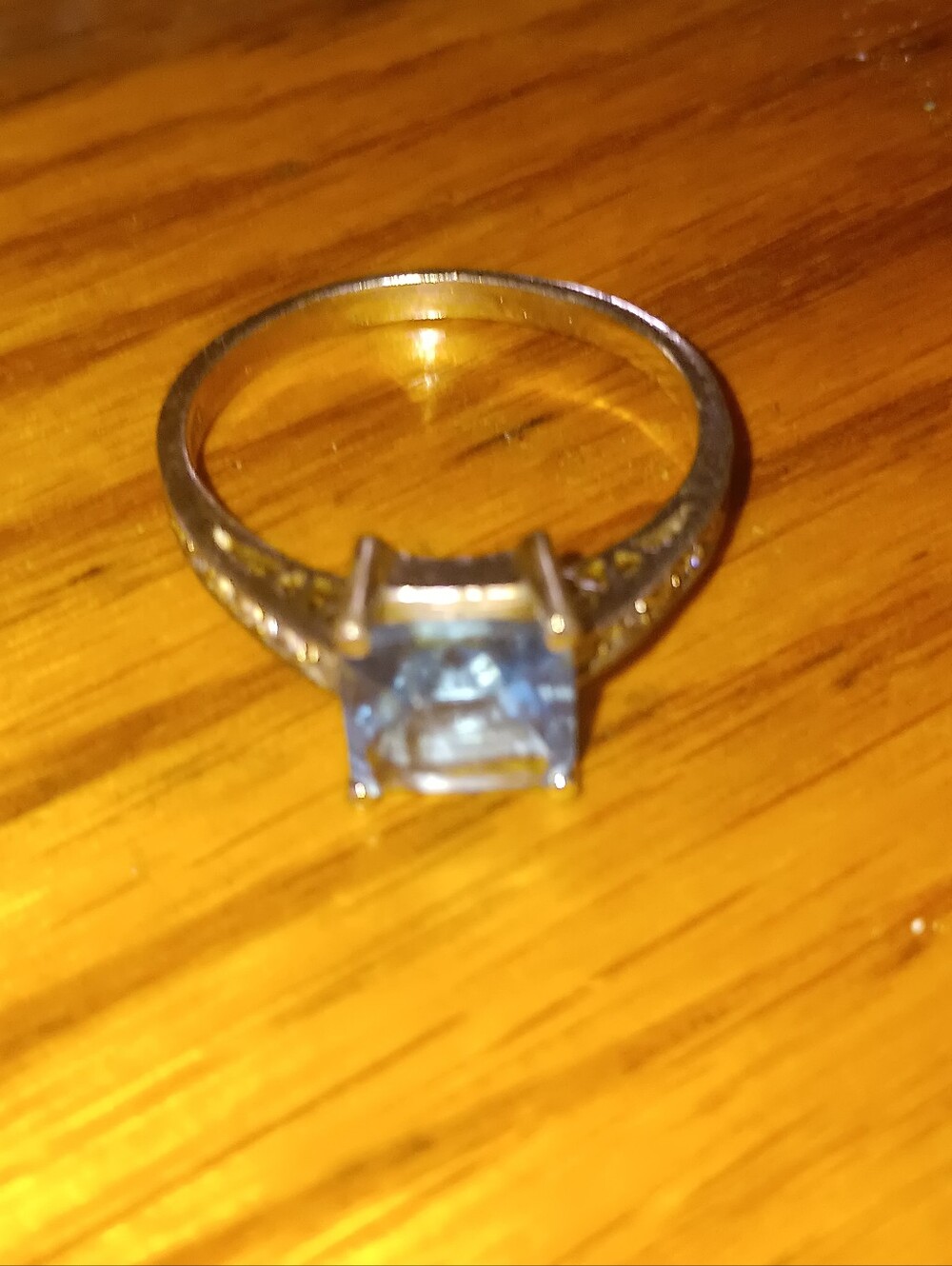 Vintage 925 & 4.2ct. Real Aquamarine Ring - Picture 4 of 16